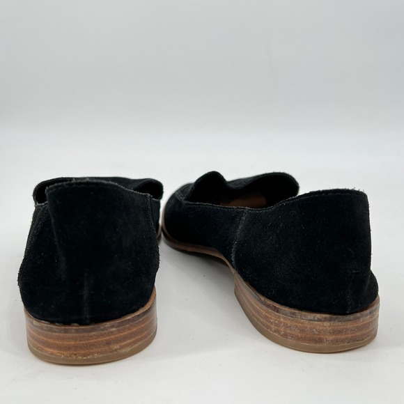 Dolce Vita Perrie Black Suede Loafers Women's 9.5 Slip On Pointed Toe Casual - Picture 5 of 8